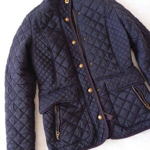 Joules Marine Newdale Quilted Jacket Navy US 2 / UK 6